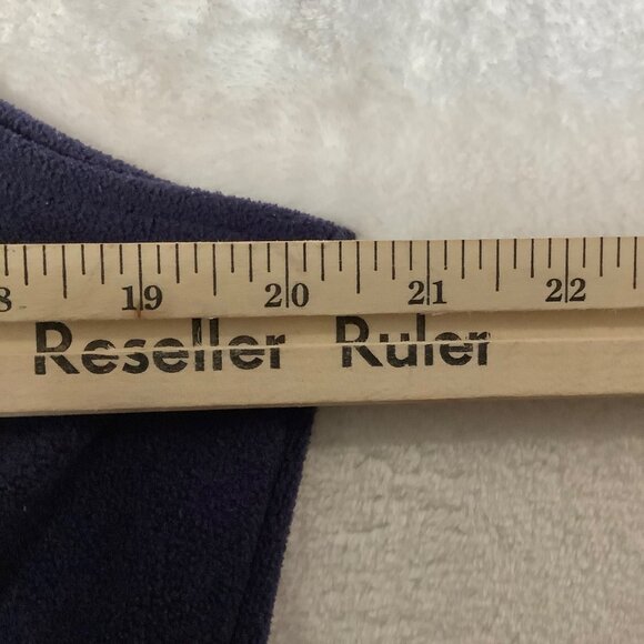 Disney Parks Authentic Women Large Fleece Vest Minnie Mouse Embroidery Navy Blue - Picture 6 of 8